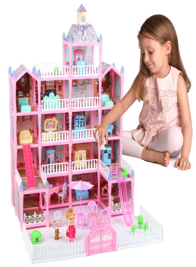 AZTWMYS Dream Doll House for Girls Toys, 2026 Dollhouse 4-Story 17 Rooms with Dolls, Lights, Pets, Furniture & Accessories, Playset Toddler Playhouse Gift for for Girls Toys - Image 1